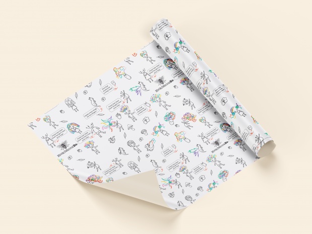 Crazy Hair Days | Wrapping Paper Design