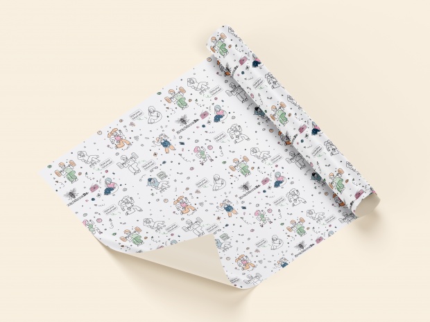 Inner Worlds | Wrapping Paper Design